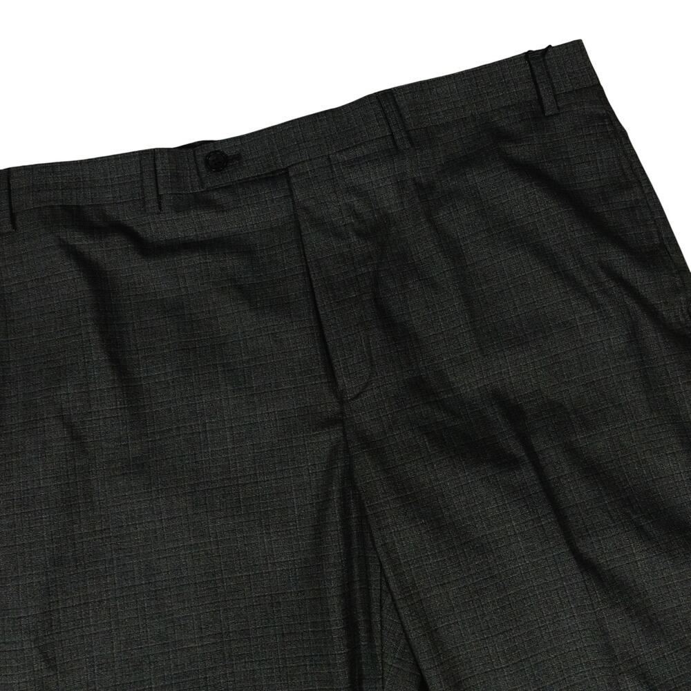 Ralph Lauren Gray Stretch Wrinkle Resistant Dress Pants Check 38 x 32 NWT